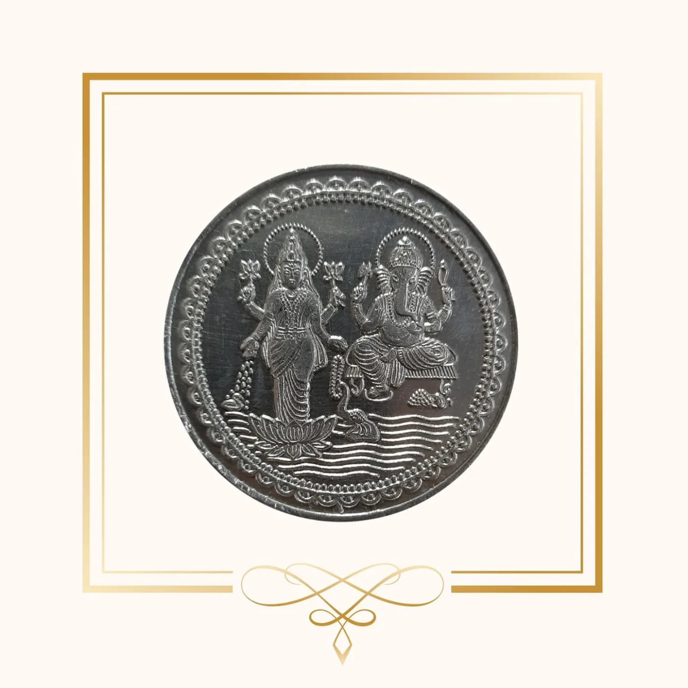 Lakshmi Ganesh Silver Coin